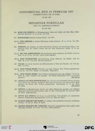 Meissener Porzellan (Nr. 416-656)