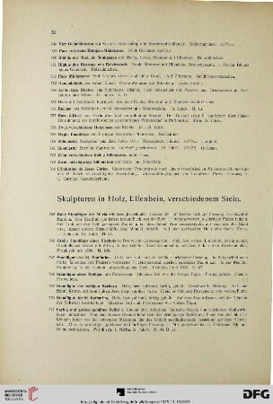 Skulpturen in Holz, Elfenbein, verschiedenem Stein (Nr. 765-837)