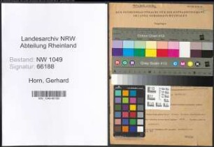 Entnazifizierung Gerhard Horn , geb. 04.10.1913 (Lehrer)