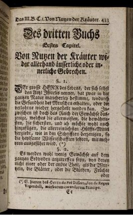 Des dritten Buchs