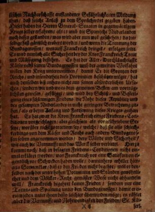 Der gehandelte und verwandelte Glücksstand oder Unfriede für Friede