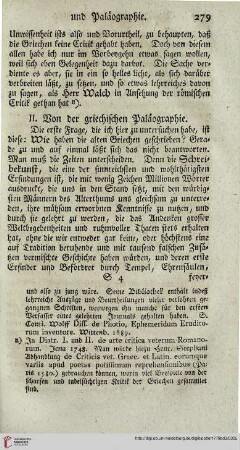 II: Von der griechischen Paläographie