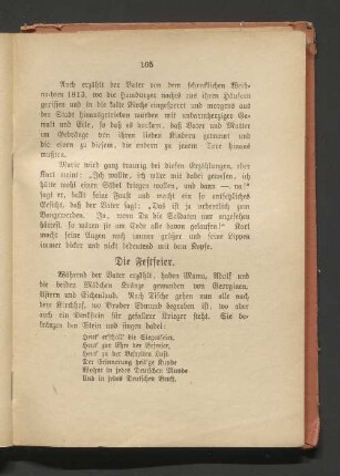 Die Festfeier.