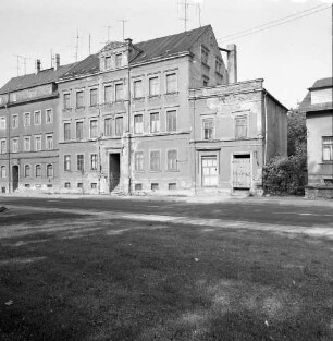Chemnitz-Gablenz, Augustusburger Straße 115. Wohnhaus mit Anbau (um 1905). Straßenansicht