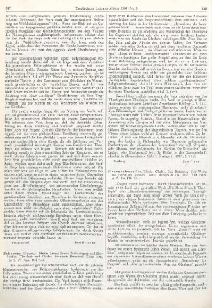 387-388 [Rezension] Schuster, Hermann, Martin Luther heute