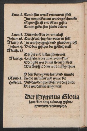 Der Hymnus Gloria laus ...