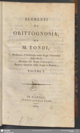 1: Elementi Di Orittognosia