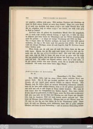 92. [Schleiermacher an Henriette.]
