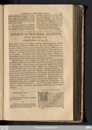 Dominica Vigesima Secunda Post Trinitatis. Evangelium Matth. 18, 23. ad fin.