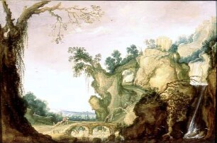 Landschaft mit Tempel des Tivoli