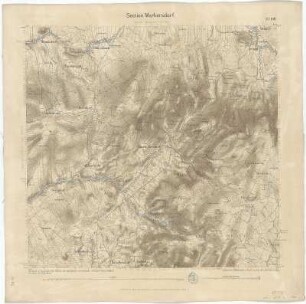 Section Markersdorf aus: Topographische Karte (Äquidistantenkarte) Sachsen