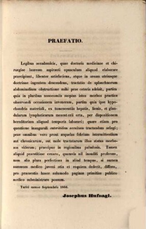 De obstructione viscerum abdominalium