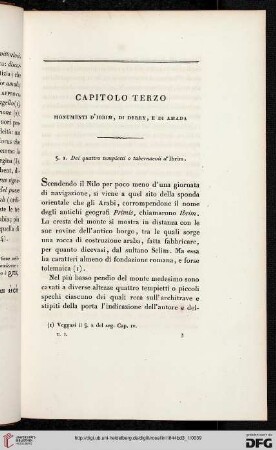 Capitolo terzo: Monumenti d'Ibrim, di Derby, e di Amada