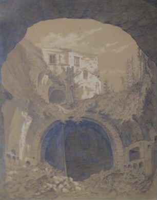 Blick aus Höhle