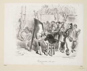 Rats peintres (alias Rapins), Blatt 9 der Folge "La Ménagerie Parisienne"