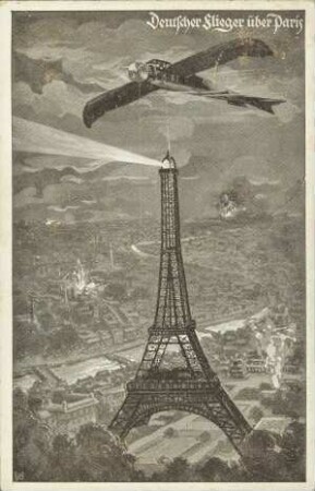 Deutscher Flieger über Paris
