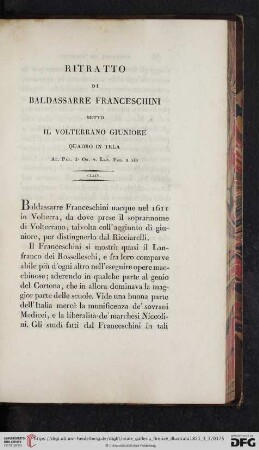 Ritratto Di Baldassarre Franceschini detto il Volterrano Giuniore