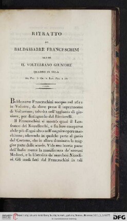 Ritratto Di Baldassarre Franceschini detto il Volterrano Giuniore
