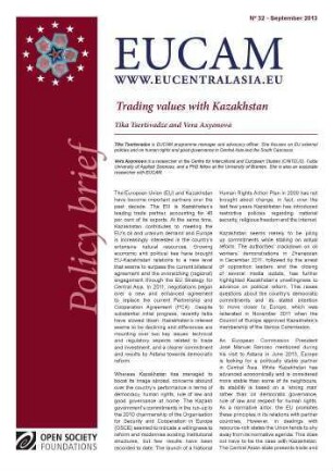 Trading values with Kazakhstan