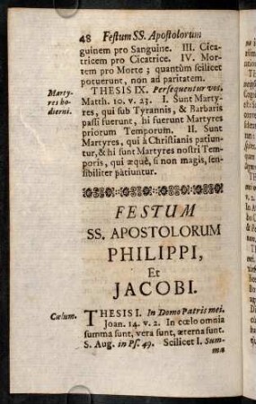 48-65, Festum SS. Apostolorum Philippi, Et Jacobi; Festum Ascensionis Domini; Feria II. Pentecostes; Feria III. Pentecostes; Festum SS. Corporis Christi