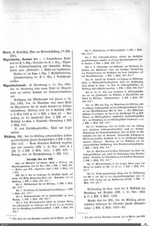 Register Kammer der Abgeordneten 1862-1865