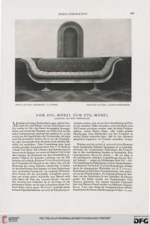 37: Vom Stil-Möbel zum Stil-Möbel : Loslösung und neue Verfestigung