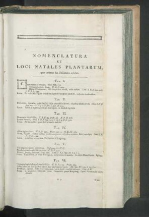 Nomenclatura