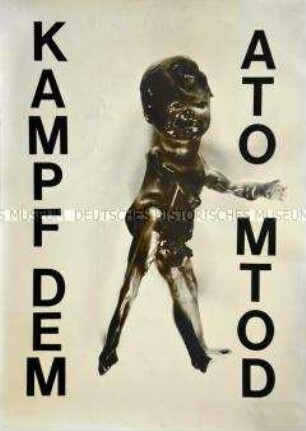 Plakatentwurf "Kampf dem Atomtod" von Alfred Kerger