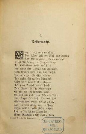 Die Pappenheimer : ein Reiterlied