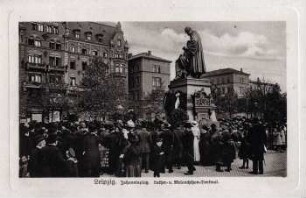 Leipzig. Johannisplatz. Luther- u. Melanchthon-Denkmal
