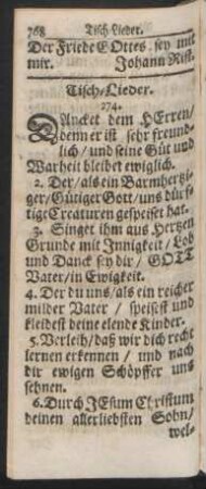 Tisch-Lieder.