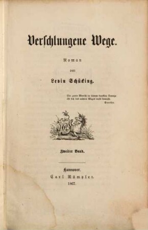 Verschlungene Wege : Roman, 2. Band