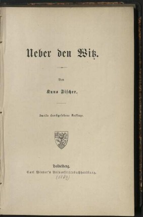 Ueber den Witz