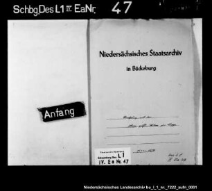 Abrechnung der älteren gräflichen Witwe zur Lippe (Gräfin Elisabeth, Frau des Grafen Simon VI. zur Lippe?)