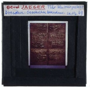 Jäger, Tür Kulturpalast Dresden