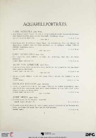 Aquarellporträt (Nr. 1-144)