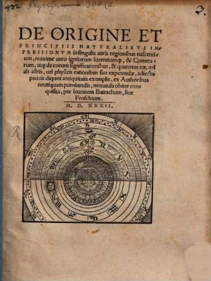 De origine et principiis naturalibus in singulis aeris regionibus nascentium