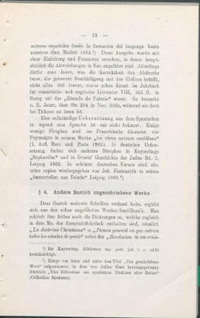 § 4. Andere Santob zugeschriebene Werke.