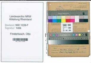 Entnazifizierung Otto Finsterbusch , geb. 31.05.1904 (Ingenieur)