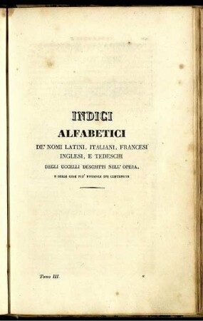 Indici Alfabetici De' Nomi Latini, Italiani, Francesi Inglesi, e Tedeschi