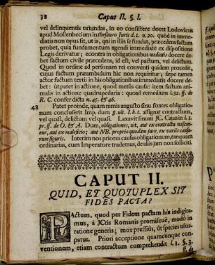 Caput II. Quid, Et Quotuplex Sit Fides Pacta?