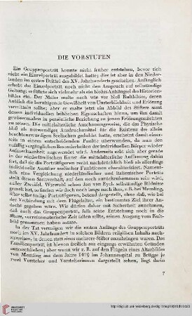 Die Vorstufen