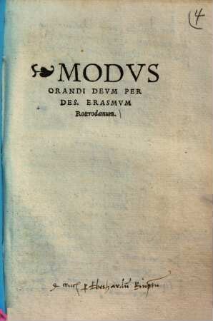 Modvs Orandi Devm