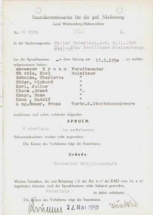 Heberlein, Walter