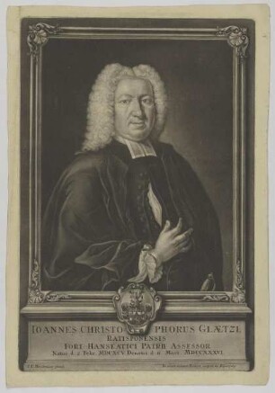 Bildnis des Ioannes Christophorus Glaetzl