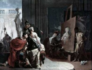 Alexander und Campaspe im Atelier von Apelles