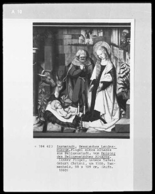 Seligenstädter Altar — Szenen aus dem Leben Christi — Verkündigung und Geburt — Geburt Christi