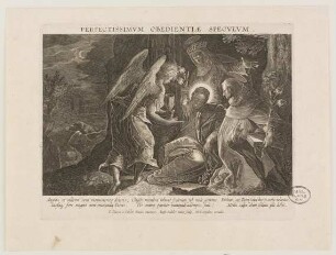 Christus wird in Gethsemane von einem Engel getröstet