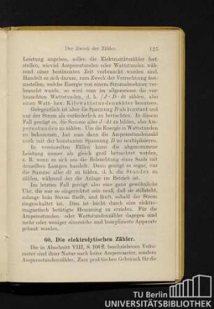 60. Die elektrolytischen Zähler.