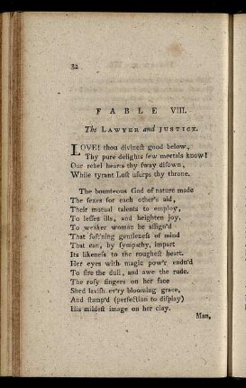 Fable VIII. The Lawyer and Justice